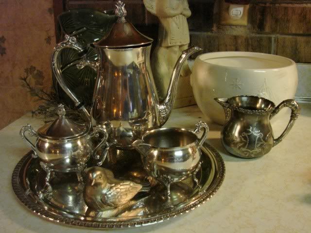 What is a good price for a silver-plated tea set?